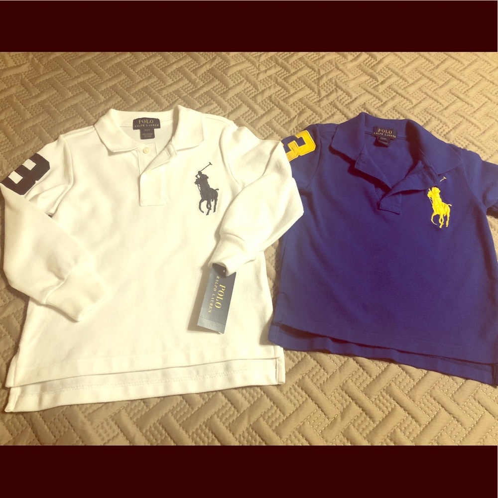 Two Ralph Lauren Polo shirts (long sleeve NWT)